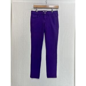 Guess Jeans Womens Size 27 Brittney Skinny Purple Medium Wash Denim Casual